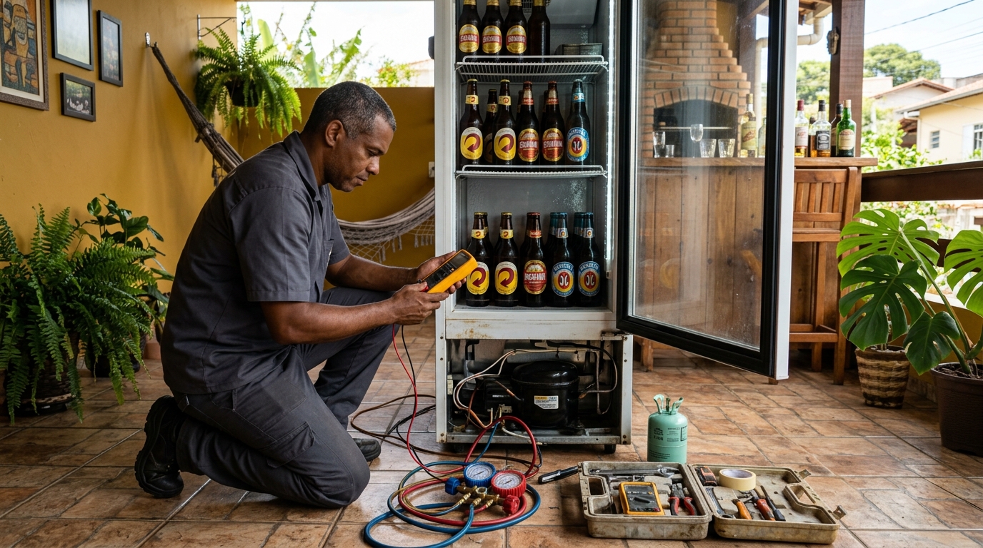 Manutenção da placa eletrônica de cervejeira em Taubaté‑SP